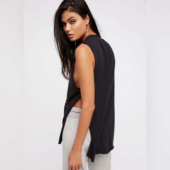 NWOT Free People Jungle Bay split side embroidered beaded tunic XS sleeveless - Picture 3 of 14